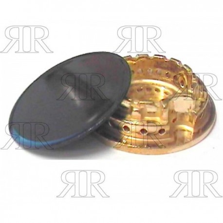 SPARTIFIAMMA IN OTTONE FORATO CON PIATTELLO SMALTATO TIPO CANDY GAS FIRE - SEMIRAPIDO