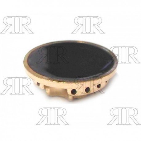 SPARTIFIAMMA IN OTTONE FORATO CON PIATTELLO SMALTATO TIPO CANDY GAS FIRE - AUSILIARIO