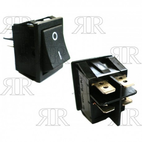 INTERRUTTORE BIPOLARE NERO 16A - 230V - 120ø