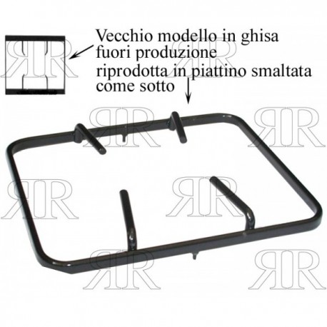 GRIGLIA IN PIATTINO SMALTATA AD 1 FUOCO 203 X 185 MM