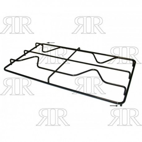 GRIGLIA IN PIATTINO SMALTATA A 2 FUOCHI 425 X 245 MM