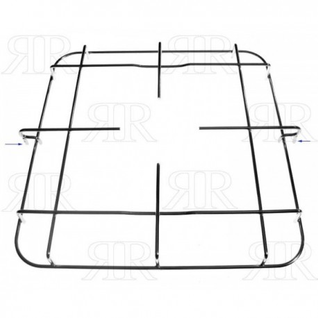 GRIGLIA IN FILO CROMATA AD 1 FUOCO 350 X 360 MM