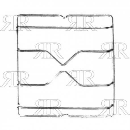 GRIGLIA IN FILO CROMATA AD 1 FUOCO 220 X 230 MM