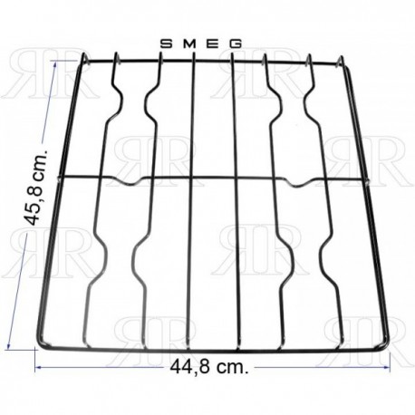 GRIGLIA IN FILO CROMATA A 4 FUOCHI 458 X 448 MM