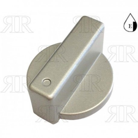 MANOPOLA ARGENTO MATT FORO 6 GAMBO + 1 TIPO GAS FIRE