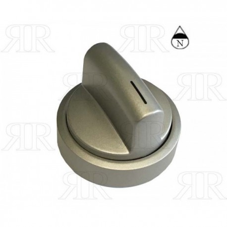 MANOPOLA ARGENTO SATINATA CON GHIERA PIANO A NORD FORO 6 GAMBO + 4