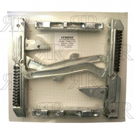 Clicca per ingrandire KIT CERNIERE FORNO (CF3692 - CF3691) TIPO ARISTON - IGNIS - NARDI - PHILIPS - WHIRLPOOL