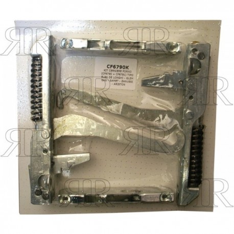 Clicca per ingrandire KIT CERNIERE FORNO (CF6790 + CF6791) TIPO ELBA DE LONGHI - GLEM GAS - SAMET - ZANUSSI - ARISTON