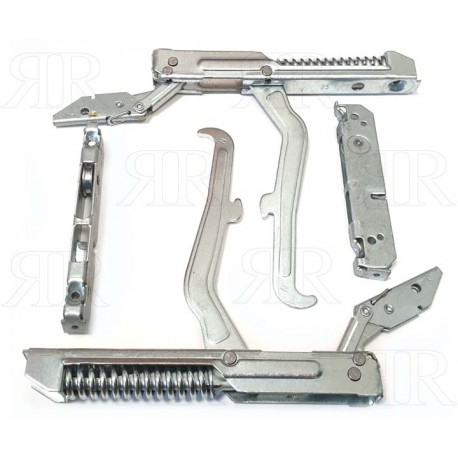 Clicca per ingrandire KIT 2 CERNIERE E PORTARULLI TIPO ARISTON INDESIT - SHOLTERS