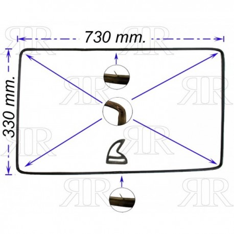 Guarnizione per Forno Maxi Smeg Cod.754131050
