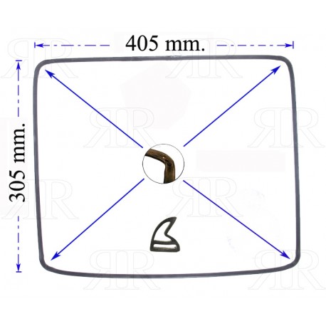 GUARNIZIONE FORNO 4 LATI CON 4 LUNETTE TIPO NARDI