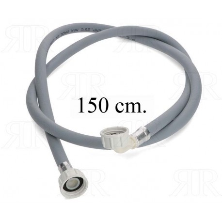 Tubo di Carico per Lavatrice 150 cm. F/F con Pipa