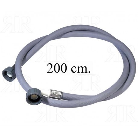 Tubo di Carico per Lavatrice 200 cm. F/F con Pipa