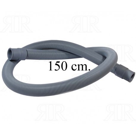 Tubo di Scarico per Lavatrice 150 cm. Dritto Ø19-22 mm.
