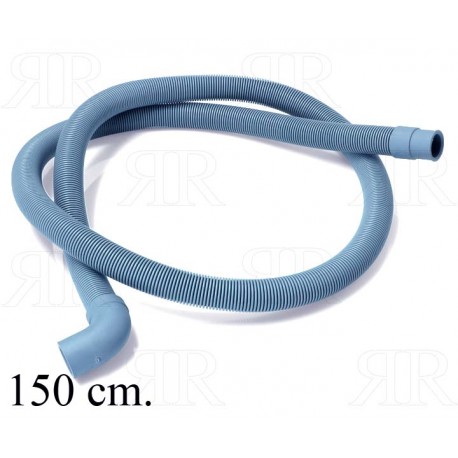 Tubo di Scarico per Lavatrice 150 cm. Con Pipa Ø19-22 mm.