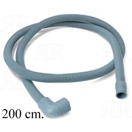 Tubo di Scarico per Lavatrice 200 cm. con Pipa Ø 21-29 mm.