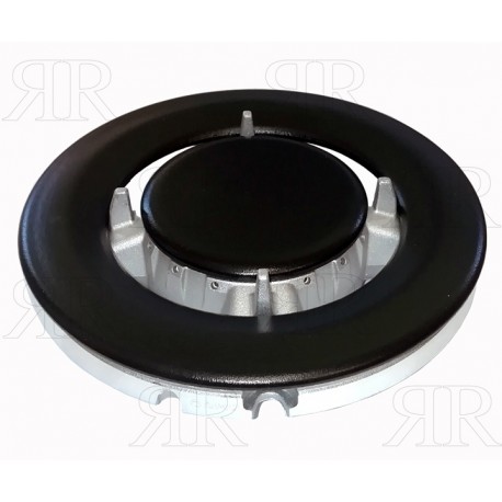 Clicca per ingrandire SPARTIFIAMMA TRIPLA CORONA DA 3,8 KW. CON CAPPELLOTTI NERO MATT