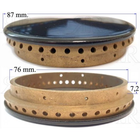 ANELLO IN OTTONE RAPIDO CON PIATTELLO SMALTATO TIPO FOSTER