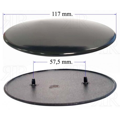 Coperchio Ultrarapido Smaltato Nero Lucido per B1745 Tipo Whirlpool Candy Hoover Zerowatt Sabaf Multimarche