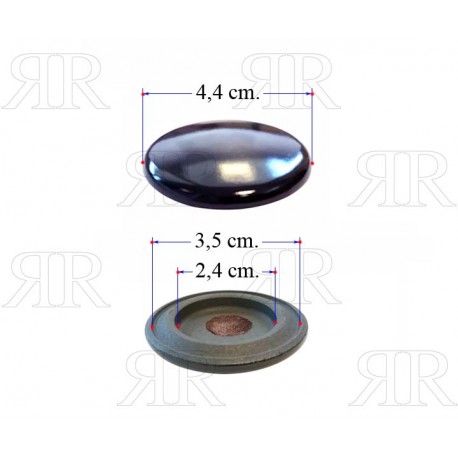CAPPELLOTTO INTERNO NERO LUCIDO MINI WOK PER B2711