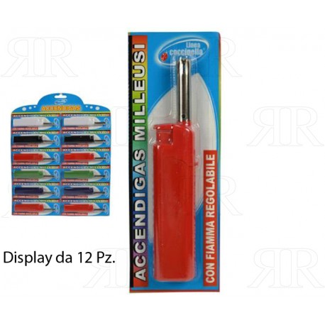 ACCENDIGAS SU CARTELLA da 12 Pz.(YH-200)