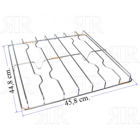 GRIGLIA IN FILO CROMATA A 4 FUOCHI 448 X 458 MM