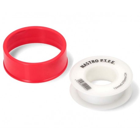 Nastro in Teflon 12 mm. X 0,076 mm. X 12 Metri