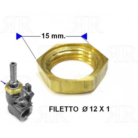 Dado in Ottone per Rubinetto con Cappuccio Filettato