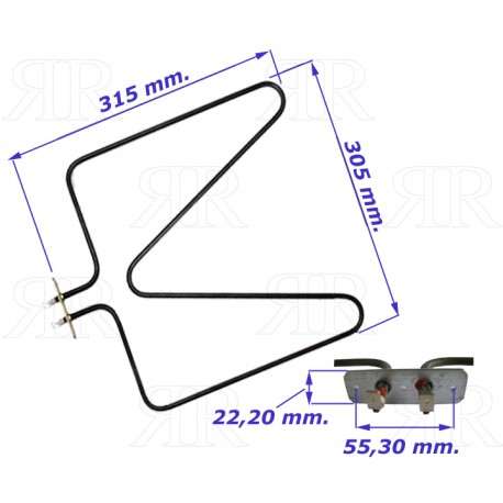Resistenza Base per Forno Onofri e Altre Case 1500 Watt 220 Volt