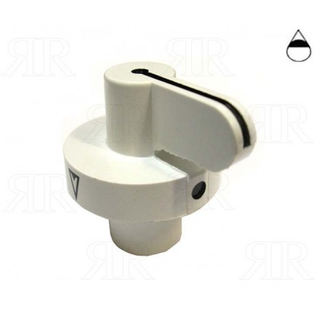 Manopola Smeg  Bianca  Foro Ø 6 mm.