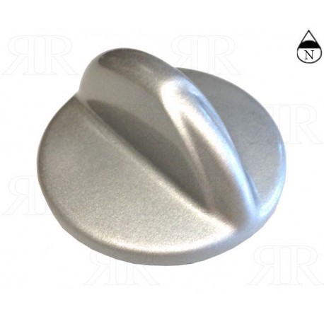Manopola Metallizata Meneghetti Foro Ø 6 Gambo + 5 mm.