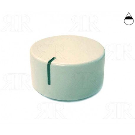 Manopola Bianca per Piani Cottura Samet Foro Ø 6 Gambo + 3 mm.