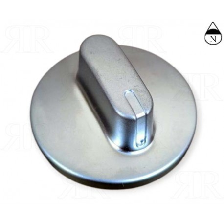 Manopola Multimrche Colore Argento Foro Ø 6 mm. Gambo + 9 Piano a Nord