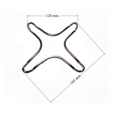 Riduzione Caffè Cromata Media 165 X 165 mm.