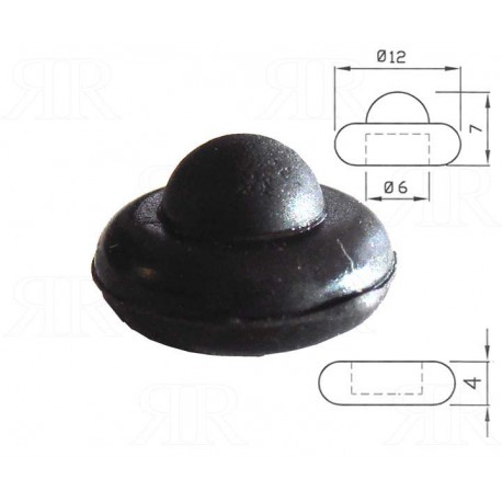 Gommino Griglie Whirlpool Ignis Bauknecht Codice Originale: 481946818388