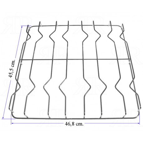 Clicca per ingrandire Griglia Ariston a 4 Fuochi Cromata 455 X 468 mm.