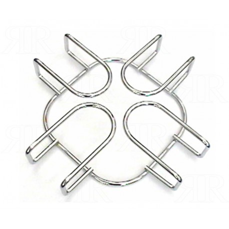 Griglia Franche 1 Fuoco Cromata 140 x 140 mm.