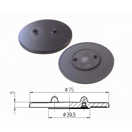 Cappellotto Medio Smaltato Nero Matt Sabaf Multimarche