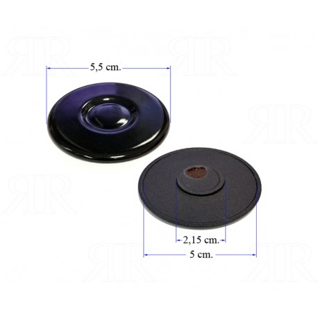 Cappellotto Sabaf Multimarche Piccolo Smaltato Nero Lucido Incavato S2
