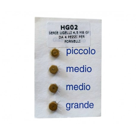 Ugelli per Fornelli da Campeggio da 4,5 MB 4 Pz.Gpl