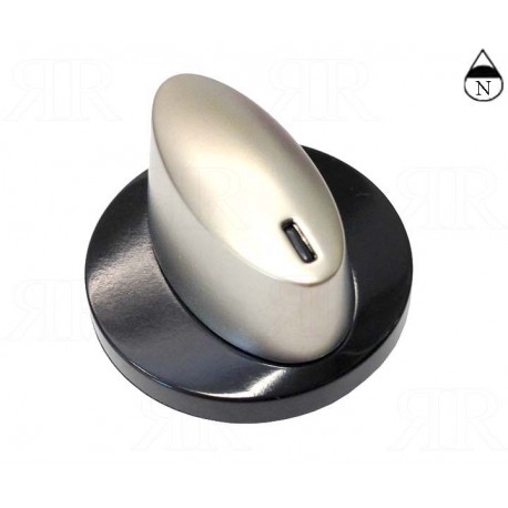 Manopola Franke Can Neff Nera Silver Ø Foro 6 mm.