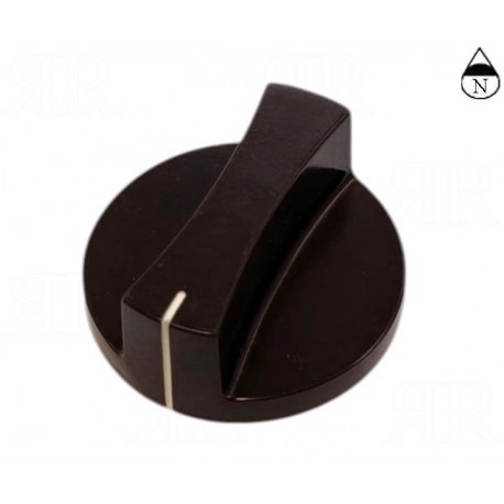 Manopola Jolly Inox per Cucina Piano Cottura Ø Foro 6 mm.