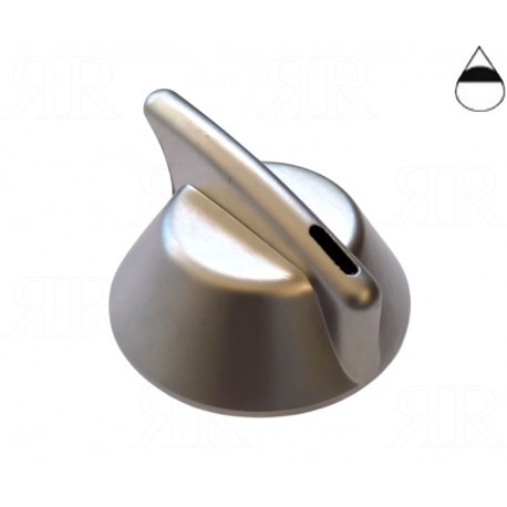 Manopola Multimarche Bertazzoni Nichel Satinato Foro Ø 6 Gambo + 7 mm.