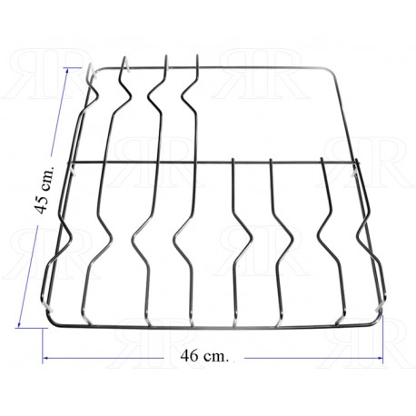 Clicca per ingrandire Griglia per Cucina Ariston Comata a 3 Fuochi 450 X 460 mm.