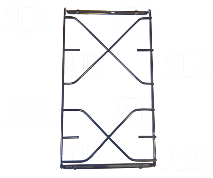 GRIGLIA A 2 FUOCHI INDESIT 39,5 X 21,4 SMALTATA NERO LUCIDO