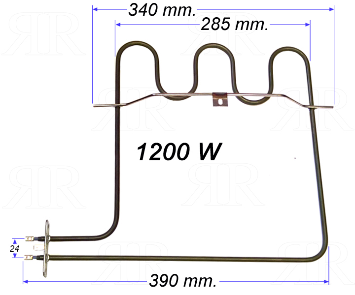 Resistenza Base Forno Zanussi Electrolux Rex 1200 Watt 230 Volt