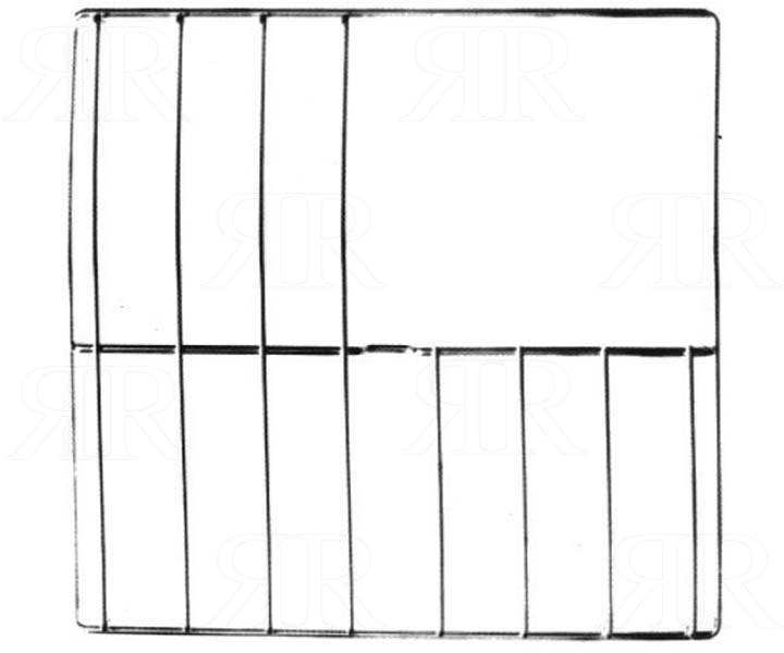 Griglia Smeg a 3 Fuochi Cromata 455 X 480 mm.