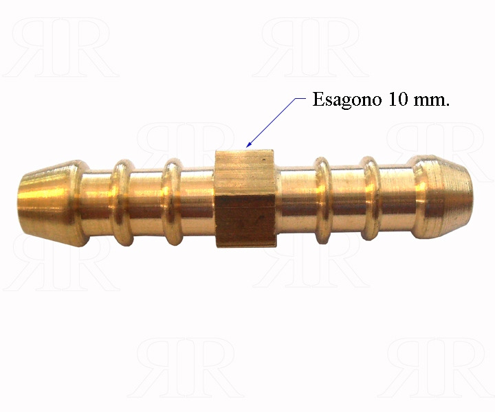Giunto Portagomma in Ottone a 2 Vie Gpl
