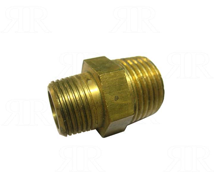 Raccordo in Ottone per Gas Maschio 3/8° Maschio 20 x 1/4° Sinistro