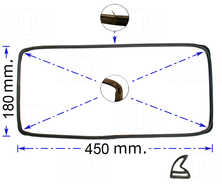 Guarnizione Porta Forno Multimarche 450 X 180 mm.